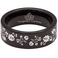 thumbnail image 5 of Flower Tungsten Carbide Ring, 5 of 9