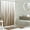 Brown, variant on FRAMICS 15-Piece Ombre Brown Bathroom Sets with Shower Curtain and Rugs, Waterproof Fabric Striped Gradient Shower Curtain Sets, 72" x 72"