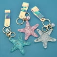 thumbnail image 4 of destyer Adults Starfish Pendant Keychain Personalized Acrylic Keyring Portable Fashion Key Chain Decoration Keys Jewellery for Pink, 4 of 8
