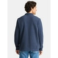 thumbnail image 3 of George Men's and Big Men's Pique Fleece Quarter Zip Pullover with Long Sleeves, Sizes S-3XL, 3 of 5