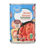 Great Value Sliced Stewed Tomatoes, 14.5 oz