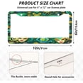 thumbnail image 4 of 2Pcs License Plate Frames Mardi Gras Universal Aluminum License Plate Holder Cover Rust-Proof Car Tag Frame with Screw Caps Home Decor, 4 of 7