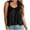Black, variant on Scyoekwg Casual Sleeveless Tops for Women Comfortable Vest Summer Solid Color Tops Loose Fit Camisole Crewneck Sequin Tank Tops Wine XXL(12)