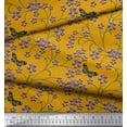 thumbnail image 3 of Soimoi Rayon Fabric Insect,Leaves & Flower Floral Decor Fabric Printed Yard 42 Inch Wide, 3 of 3