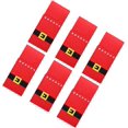 thumbnail image 3 of 6 piezas de portacubiertos navideños XCF diseño de cinturón color rojo, 3 of 3