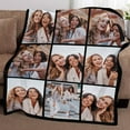 thumbnail image 4 of Picture Blankets Customized, 10 Photos Customized Blanket, Custom Picture Blankets, Gifts for Sister Dad Mom Daughter Son, 4 of 5