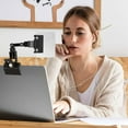 thumbnail image 5 of QUTETN 5 Pack Adjustable Document Holder Flexible Rotatable Paper Holder for Typing Desktop Document Holder Paper Stand Copy Holder Clip for Computer Monitor Canvas Clamp (Black), 5 of 5