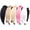 Black, brown, khaki, pink, white, variant on YooGuoGuo 5 Pcs Knotted Vintage Women's Wide Buffalo Plaid Hair Knot Headbands in 5 Colors