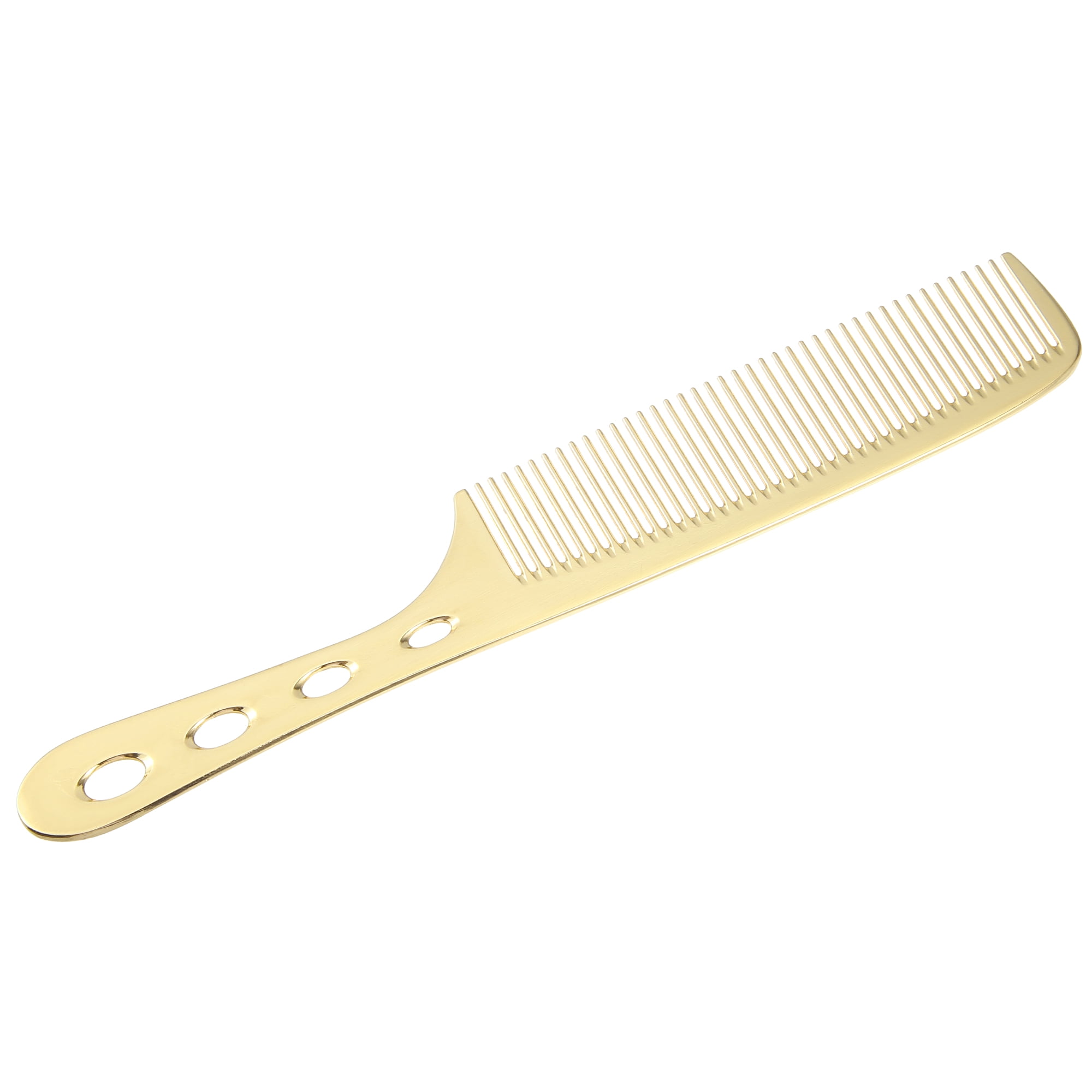 Unique Bargains 1 Pc Hair Comb All Purpose Detangling Comb Stainless Steel Gold Tone