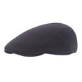 thumbnail image 2 of Pxiakgy Men'S Newsboy Caps Gatsby Cabbie Driving Hunting Cap Newsboy Flat Cap Irish Hats Ivy Hat 1 Pieces Newsboy Men'S Hat Cotton Soft Stretch Fit Men Cap Cabbie Driving Hat for Men Black, 2 of 5