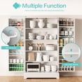 thumbnail image 6 of FURMAX  Kitchen Pantry for Dining Room Living Room, Storage Cabinet with Doors and Adjustable Shelves 41" H x 23.6" W x 12" D ,White, 6 of 7