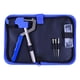 thumbnail image 1 of Extractor de correas de reloj, herramienta para quitar eslabones de correas con bolsa de almacenamiento, multifuncional para reparaciones Azul, 1 of 9
