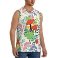 thumbnail image 2 of Kdxio Mushroom and Frogs for Men's Muscle T-shirt,Sleeveless for Workout Running Athletic Gym Lounge Casual, 2 of 7