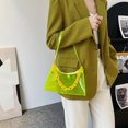 thumbnail image 4 of Bolsa Bolso de hombro portátil de color caramelo de verano Bolso de axila con cadena de PVC (Amarillo) JShteea Para Estrenar, 4 of 9