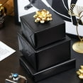 thumbnail image 3 of Black Wrapping Paper - Solid Color Matte Gift Roll Perfect for Wedding, Birthday Men, Christmas, Baby Shower, Graduation Gifts, Father's Day Gifts 17 Inches X 32.8 Feet, 3 of 4