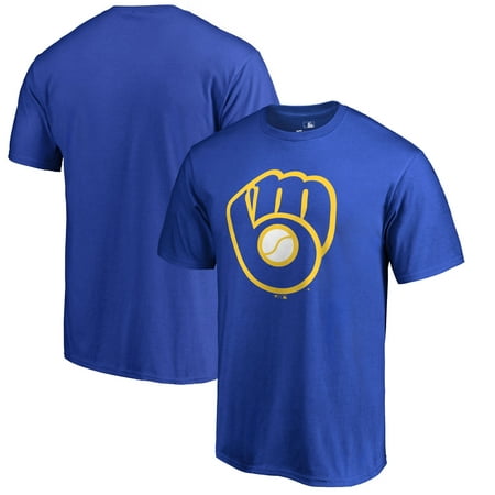 Milwaukee Brewers Fanatics Branded Primary Logo T-Shirt - (Best Charter Schools In Milwaukee)