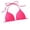 Hot Pink, variant on Triangle Bikini Top for Women String Halter Push Up Bathing Suits Top Swimsuit Tops