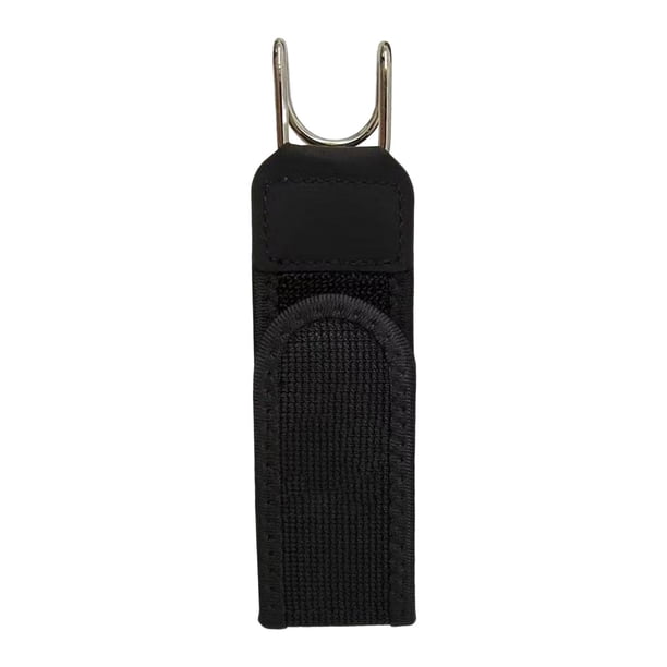 Gancho de cinturón sin hebilla, versátil, cómodo y elegante, de metal, para mujeres y hombres. Negro