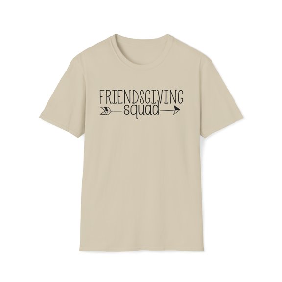 Friendsgiving Squad, Gildan Unisex Softstyle T-Shirt, Graphic Tee, S-3XL