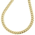 thumbnail image 3 of Mens Real 10K Yellow Gold Super Solid Miami Cuban Link Chain 4mm Necklace 20", 3 of 7