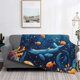 thumbnail image 2 of Fotbe Whimsical Underwater Fantasy Manta de Franela con Estampado, Manta Ultrasuave para Cama, Sofá, Auto, Hipoalergénica y Antibolitas-50"x40", 2 of 6