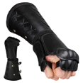 thumbnail image 1 of Sonducket 1 par de correas para los brazos, protectores de manos, estilo Retro Vintage, resistente al desgaste, Brazalete de vestuario, firmeza, equipo de guantes y mitones Negro, 1 of 6