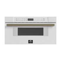 Forno Capoliveri Espresso 30-Inch Microwave Drawer, White, 1.2 cu.ft, 1500 Watts, Built-In, Touch Control LCD Display, Auto-Touch Open/Close, 11 Power Levels, Sensor Cooking