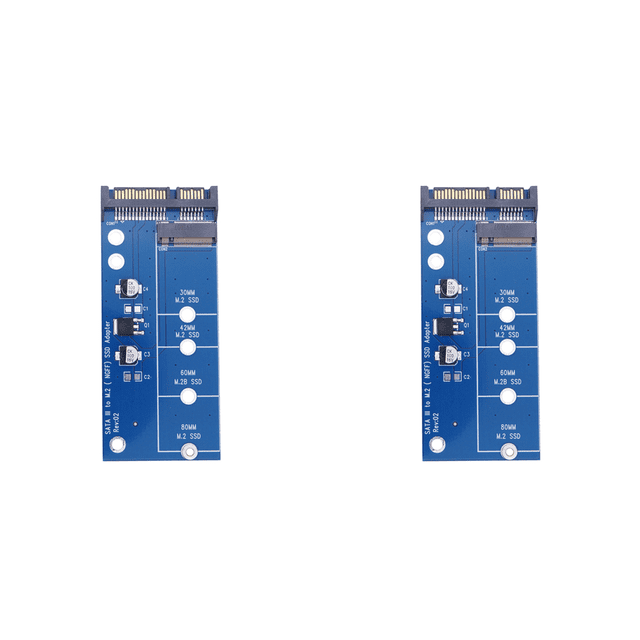 Convertidor SSD M.2 B Key M2 SATA Riser para 2230-2280 M.2 SATA Azul