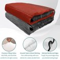 thumbnail image 2 of Queen Quilt Set 90''x96'', Red Gray Black Lightweight Bedspread Coverlet Set with 2 Pillow Shams, Vintage Country Gradient Wooden Grain Breathable All Season Quilt Bedding for Bedroom/Guest Room, 2 of 7