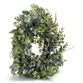 thumbnail image 2 of Raz Imports Eucalyptus Soft Green 14 Inch Polyester Candle Wreath Ring, 2 of 6