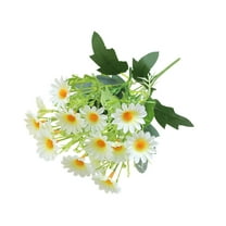 12.99in Artificial Daisy Flowers Outdoor Decor | UV-Resistant Plastic Bouquet for Garden/Home/Holiday Decor (7 Colors 0.07lb)​