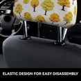 thumbnail image 4 of Kdxio Qutumn Tree Pattern Print 2 Piece Car Head Rest Covers Set Auto Front/Rear Seats Headrest Cover Universal Fit Most Cars,Sedan, SUV, 4 of 9