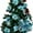 Blue, variant on RECUTMS 10 Pack Glitter Artificial Poinsettia Flowers Christmas Wreath Christmas Tree Flowers Ornaments(6.7inch, Gold)