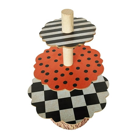

Halloween Broom Cupcake Stand 3 Tiers Snake Bowl Cake Dessert Pastry Holder Tiered Severing Tray Display Rack Tower Decoration Festival Party Supplies