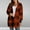 #037-Red, variant on Women Fall Coats Long Sleeve Plaid Fuzzy Shirt Open-Front Coat Long Fleece Jacket Gifts for Women