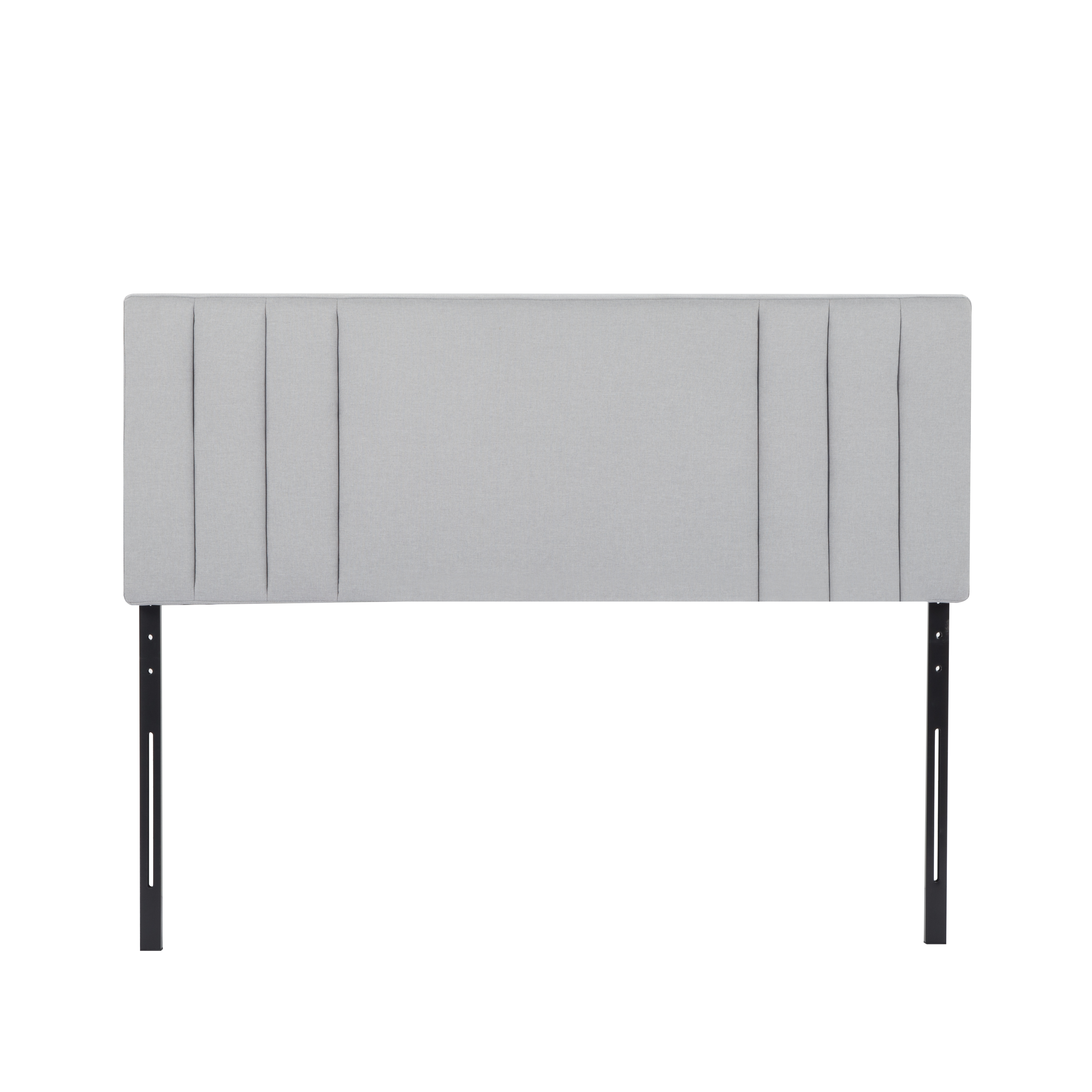 Gewnee Upholstered Headboard for Queen Bed.Linen Simple Band Line Soft Panel Adjustable Headboard.