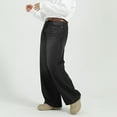 thumbnail image 3 of EMMIOL Men's Wide Leg Jeans Y2K Vintage Baggy Loose Fit Jeans Hip Hop Denim Pants 90s Streetwear, 3 of 8