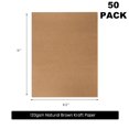 50 Pack Kraft Paper Brown Stationery Paper Brown Craft Paper for
