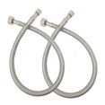 thumbnail image 1 of Conector de manguera para grifo PROCURU de 41 cm, paquete de 2, acero inoxidable, 1 of 6