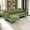 Green, variant on Demi Bonn L-shaped Sectional Sofa Couch, Modular L-shaped 3-Seat Sectional Sofa with Reversible Chaise and 2 USB Ports, for Living Room, Teal