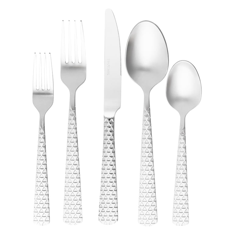 Thyme & Table Medallion 20-Piece Stainless Steel Flatware Set photo 1