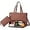 Brown, variant on 2 in 1 Tote Bag Lunch Bag Combo, 15.6 Inch Laptop Bag with Insulated Lunch Compartment, Multi Functional Business Tote Bag