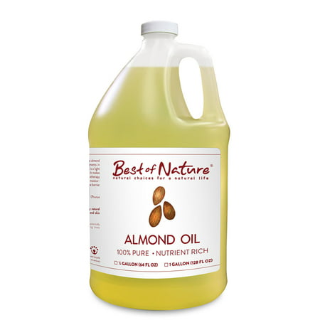 Best of Nature 100% Pure Almond Massage & Carrier Oil - Half Gallon (64 (Natures Best Cbd Oil)