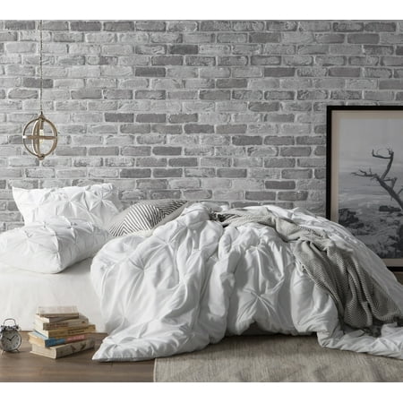 Byb White Pin Tuck Duvet Cover Walmart Com
