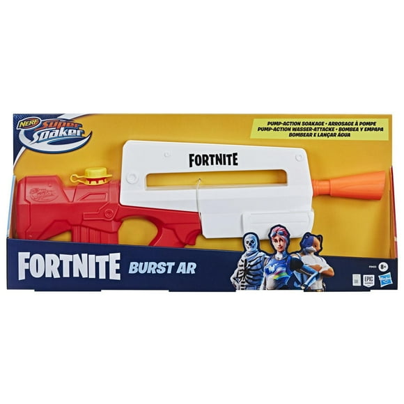 Nerf Super Soaker Fortnite, blaster à eau Burst AR, arrosage à pompe, jeu d'eau extérieur d'été, pour jeunes, ados et adultes