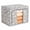 gray, variant on Floral Oxford Fabric Storage Box with Clear Window, Steel Frame, 19.69 x 15.75 x 15.75 in