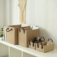 thumbnail image 2 of Cheers Storage Basket Soft Handle Large Capacity PP Woven Vanity Organizer Box Home Supplies, 2 of 7