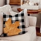 thumbnail image 2 of Juego de 4 fundas de almohada para decoración de otoño, 18 x 18, cuadros de búfalo, calabaza, hoja de arce, cojines decorativos para otoño, granja, Acción de Gracias, cojín de otoño para sofá, 2 of 6