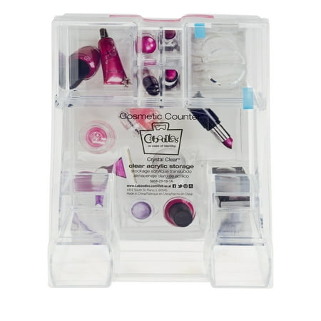 Caboodles Cosmetic Counter Nine Compartment Acrylic Case