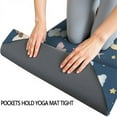 thumbnail image 3 of Dark Blue Fairy Moon Princess Pattern Hot Yoga Mat Towel Non Slip for Hot Yoga - Quick-Drying Yoga Mat Cover with 4 Corner Pockets with Travel Bag - Hot Yoga Towel Non Slip 70"x26", 3 of 6